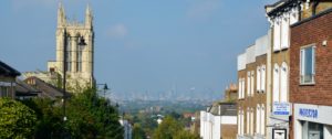 View down Gipsy Hill