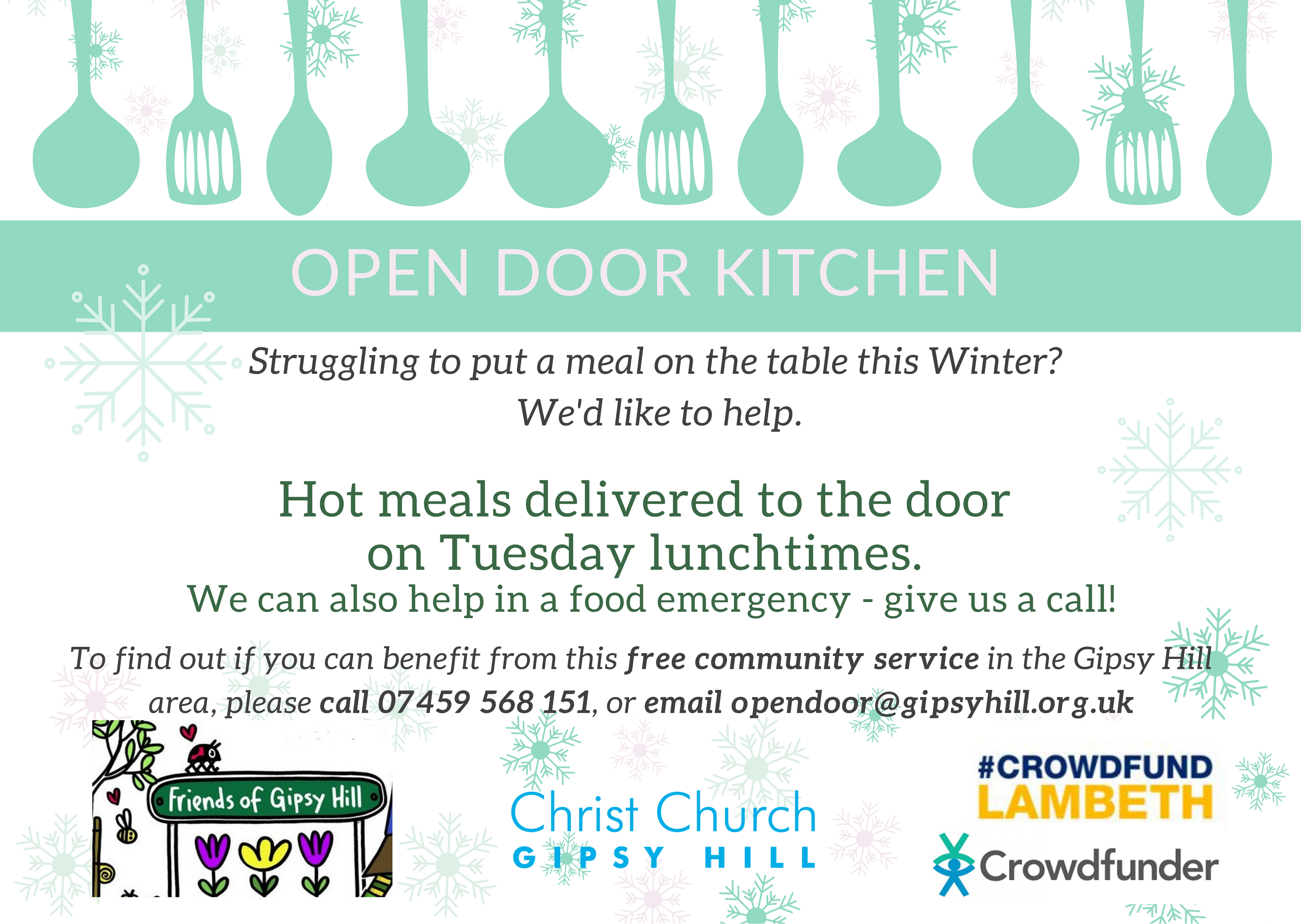 Open door kitchen information